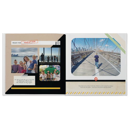 Family Vacation Photo Book, 12x12, Professional Flush Mount Albums, Flush Mount Pages
