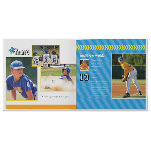 Game On Photo Book, 12x12, Professional Flush Mount Albums, Flush Mount Pages