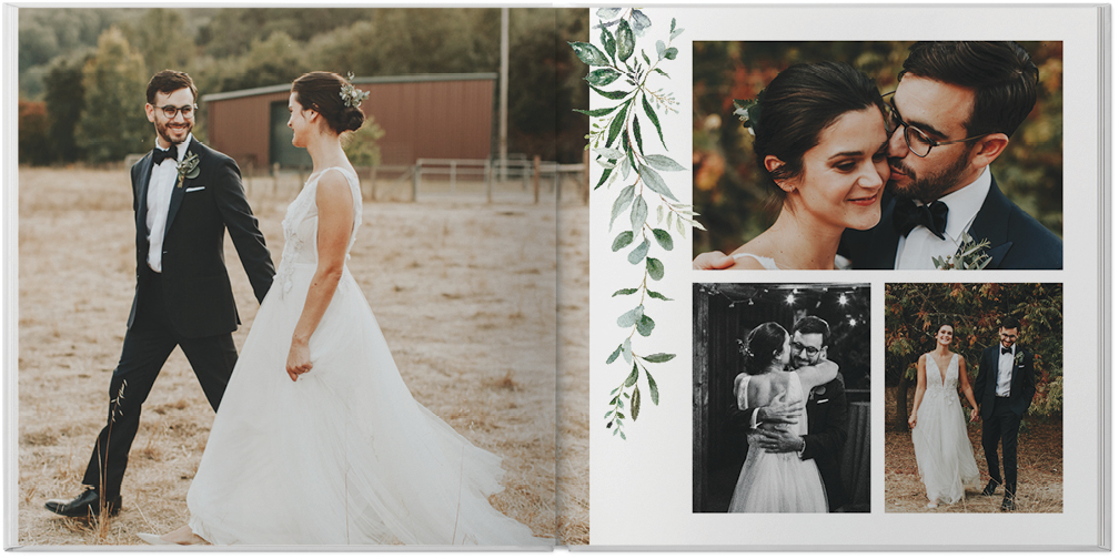Elegant Wedding Greenery by Kim Thoa 10x10 Photo Book Preview 3