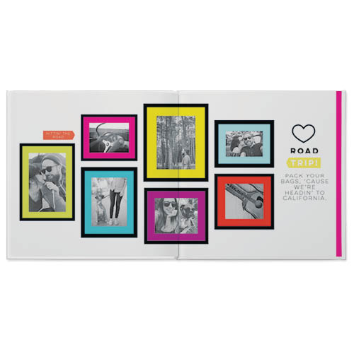 Neon Pop Photo Book, 10x10, Professional Flush Mount Albums, Flush Mount Pages