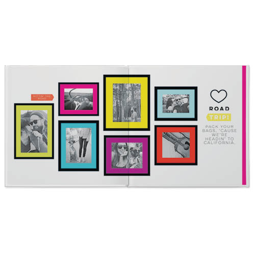 Neon Pop Photo Book, 12x12, Professional Flush Mount Albums, Flush Mount Pages