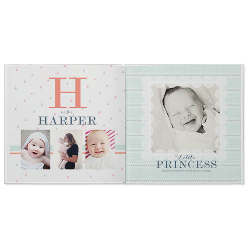 Our Baby Girl Photo Book, 12x12, Professional Flush Mount Albums, Flush Mount Pages