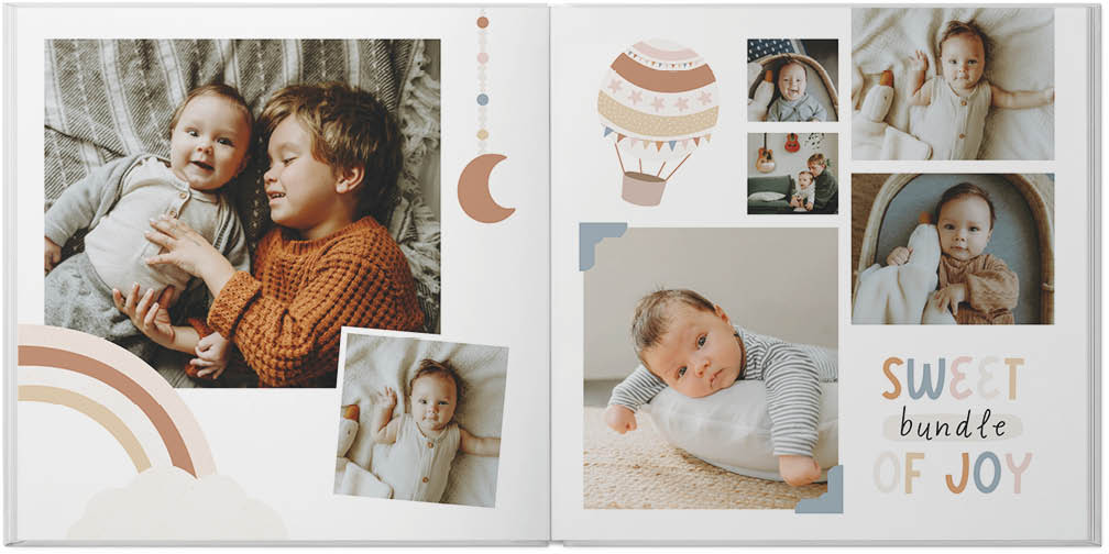 Shutterfly Photo Books: Watercolor Baby Girl Photo Book, 10X10, Hard Cover,  Standard Pages - ShopStyle