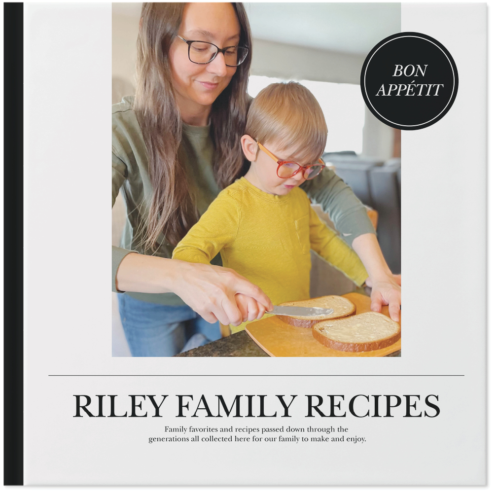 Classic Recipes Photo Book, 10x10, Hard Cover - Glossy, PROFESSIONAL 6 COLOR PRINTING, Standard Layflat