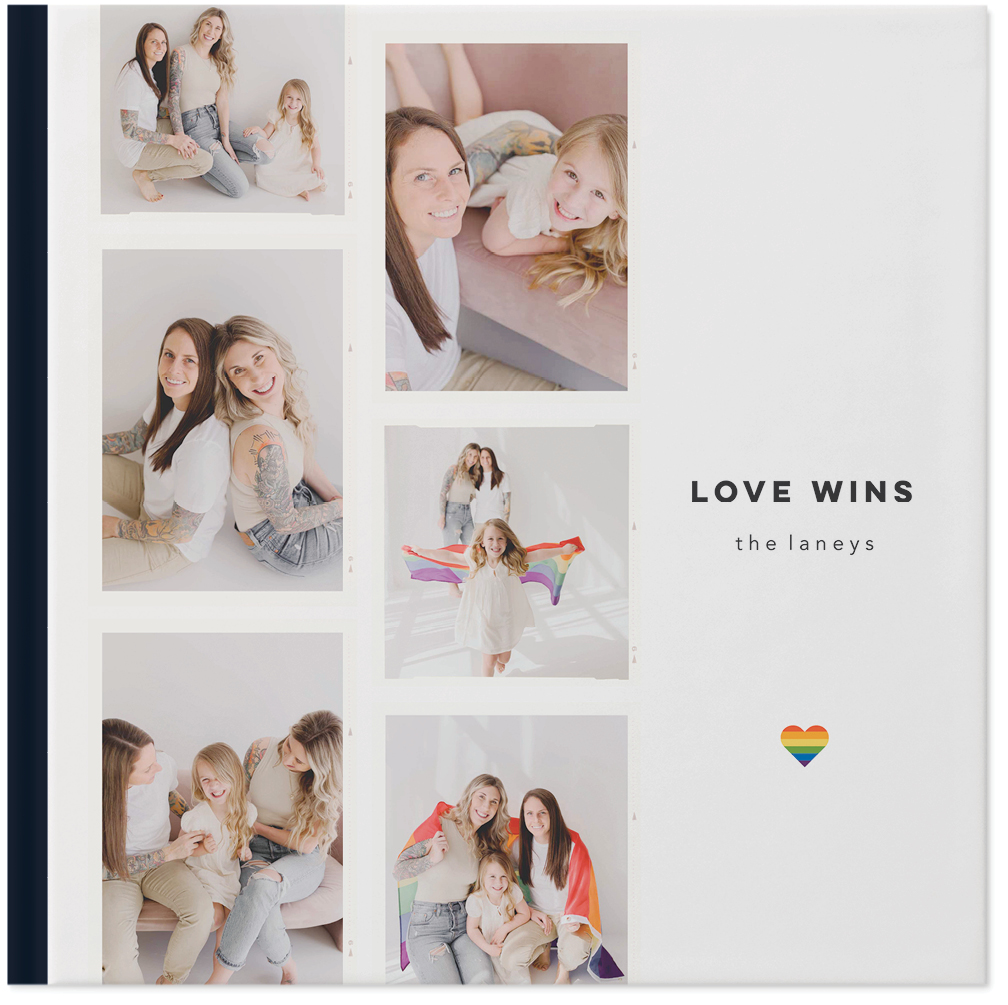 Love Wins Photo Book, 12x12, Hard Cover - Glossy, PROFESSIONAL 6 COLOR PRINTING, Standard Layflat