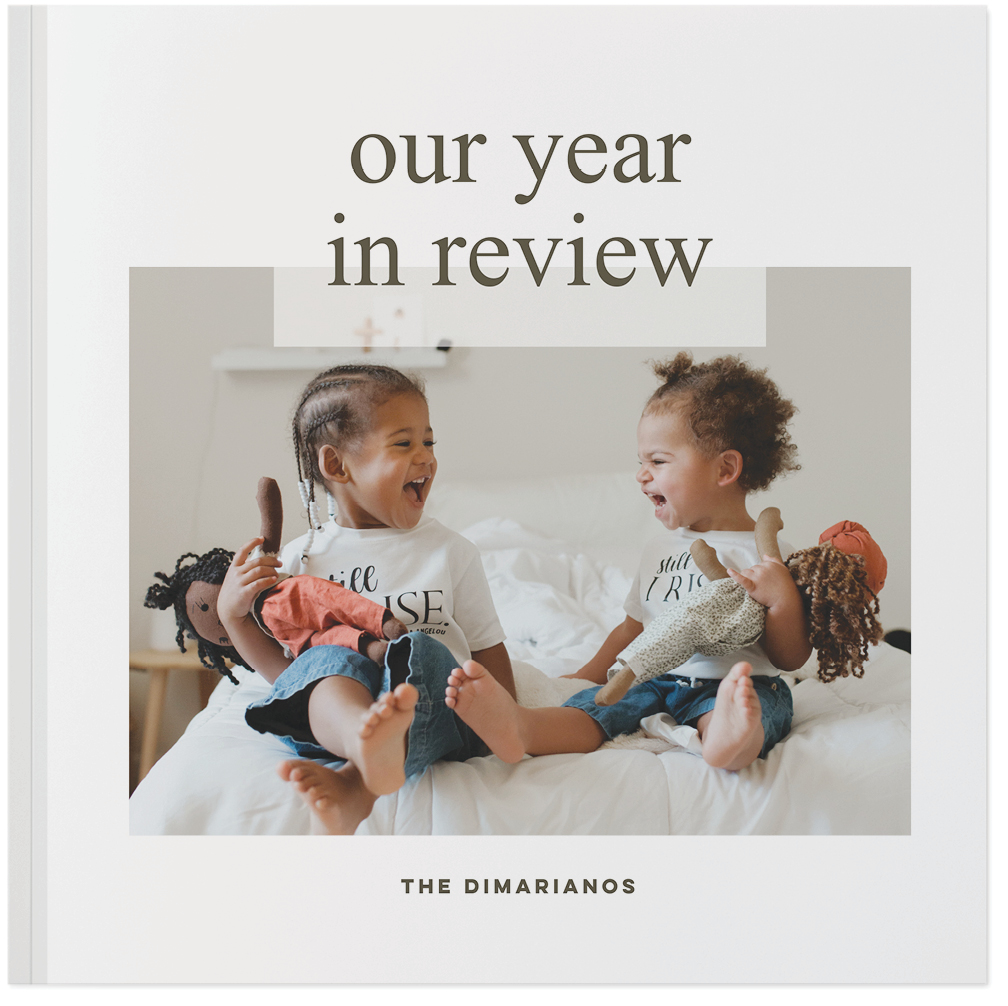 Modern Year In Review Photo Album Photo Book, 8x8, Soft Cover, Standard Pages