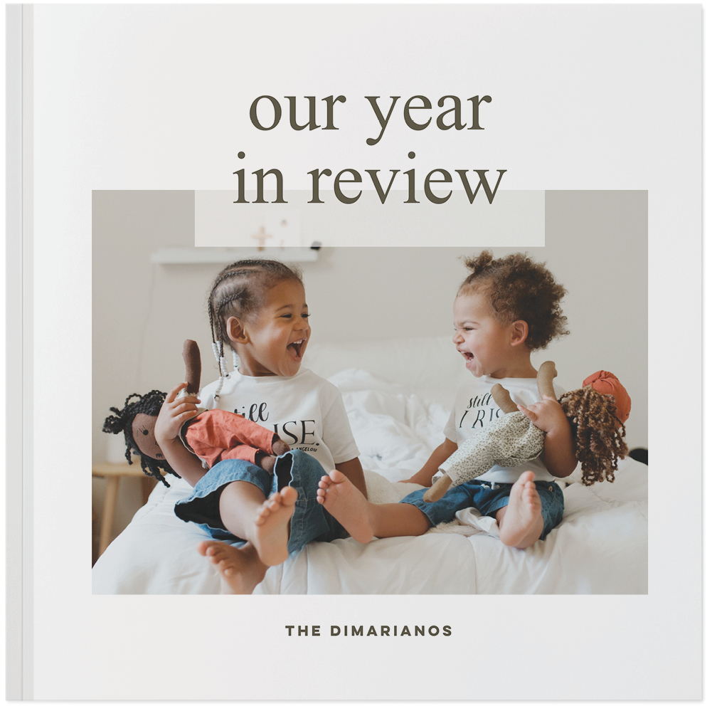 Modern Year In Review Photo Album Photo Book, 10x10, Soft Cover, Standard Pages