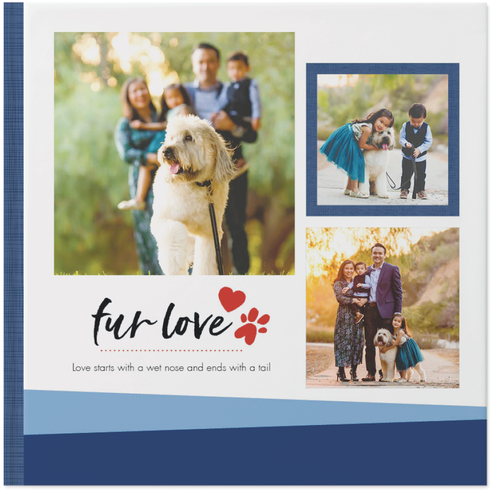 Pet Lover Photo Book, 10x10, Hard Cover - Glossy, PROFESSIONAL 6 COLOR PRINTING, Standard Pages