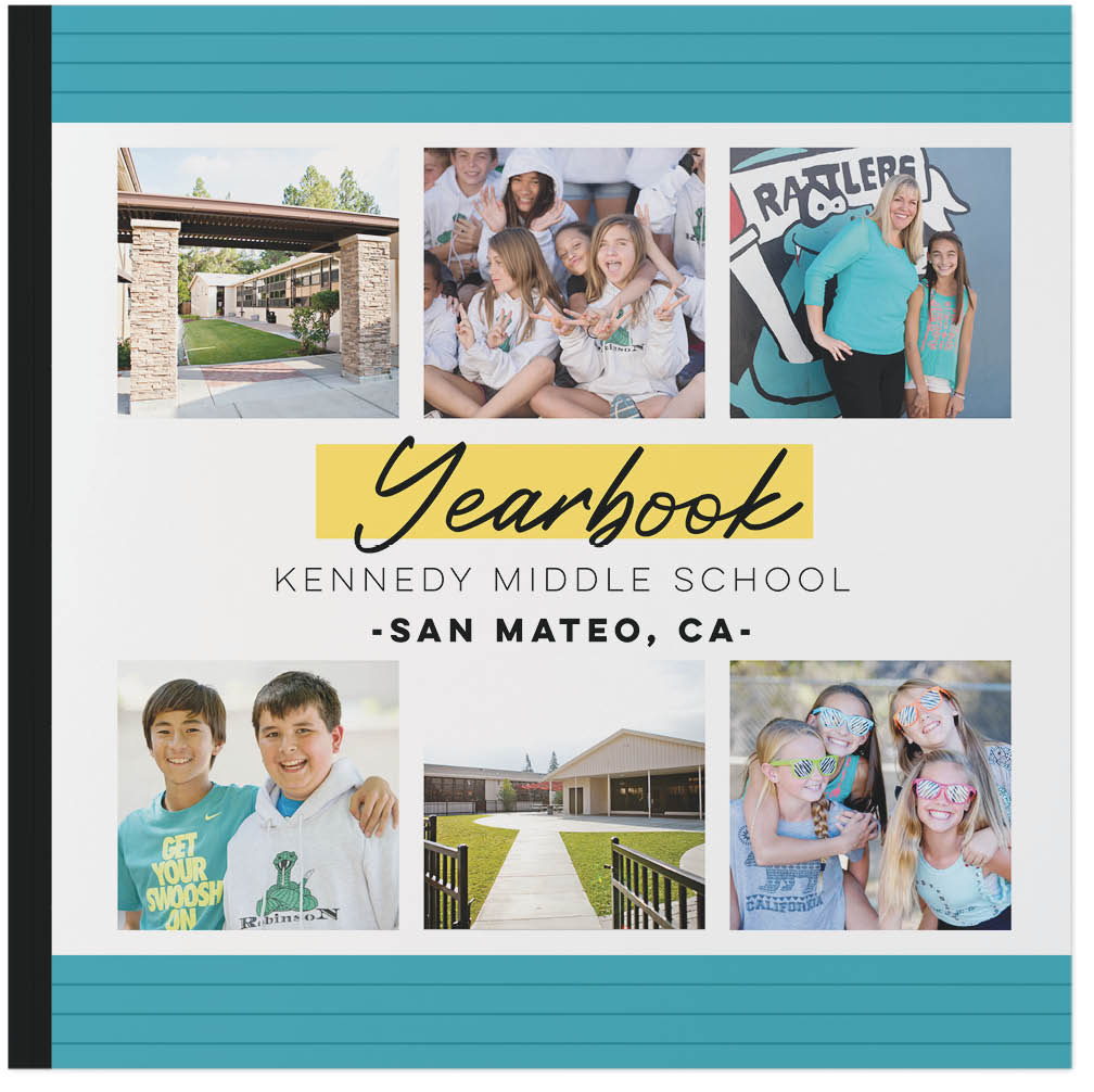 School Days Yearbook Photo Book, 10x10, Soft Cover, Standard Pages