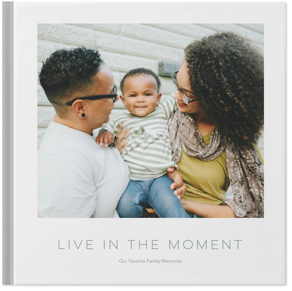 Simply Modern Photo Book, 8x8, Hard Cover - Glossy, PROFESSIONAL 6 COLOR PRINTING, Deluxe Layflat