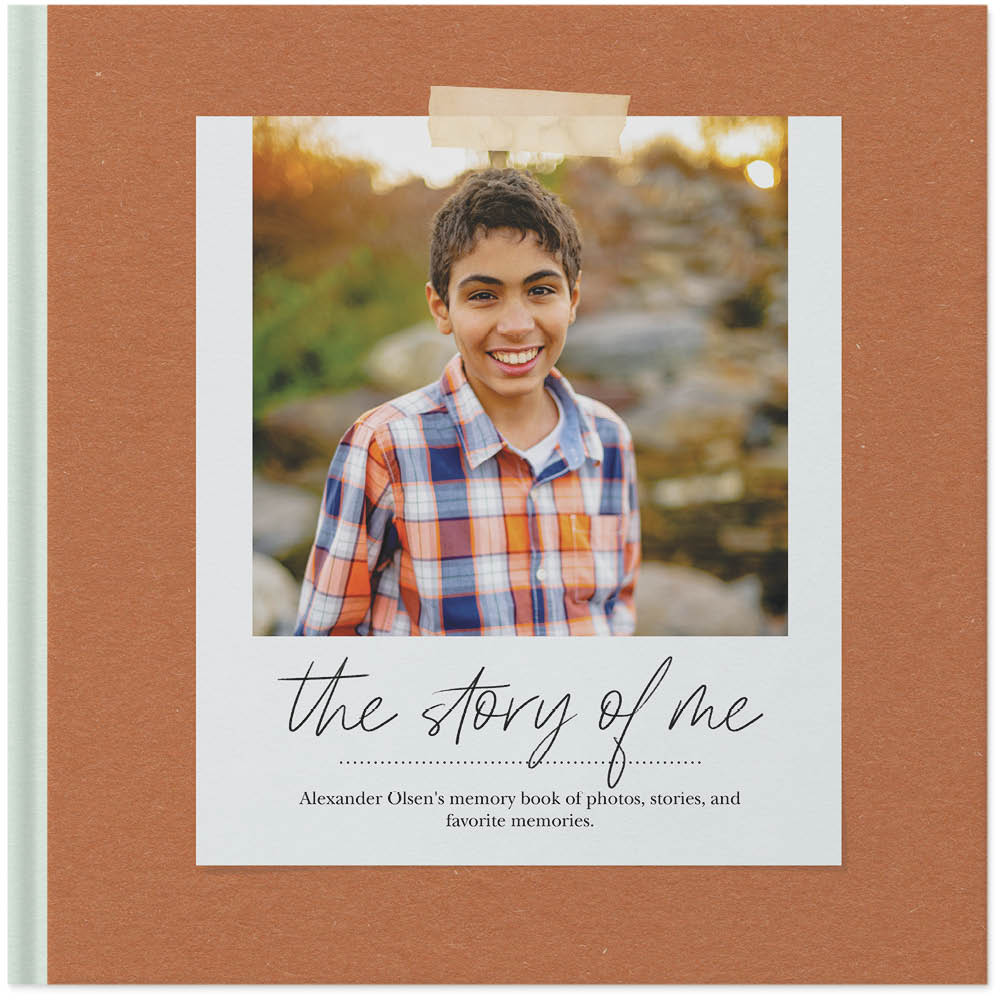 The Story of Me Photo Book, 10x10, Hard Cover - Glossy, PROFESSIONAL 6 COLOR PRINTING, Standard Layflat