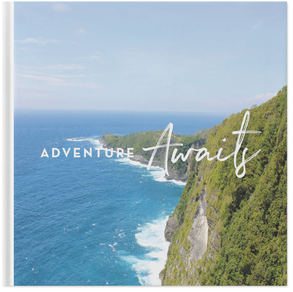 Travel Adventures Photo Book, 12x12, Hard Cover - Glossy, PROFESSIONAL 6 COLOR PRINTING, Standard Layflat