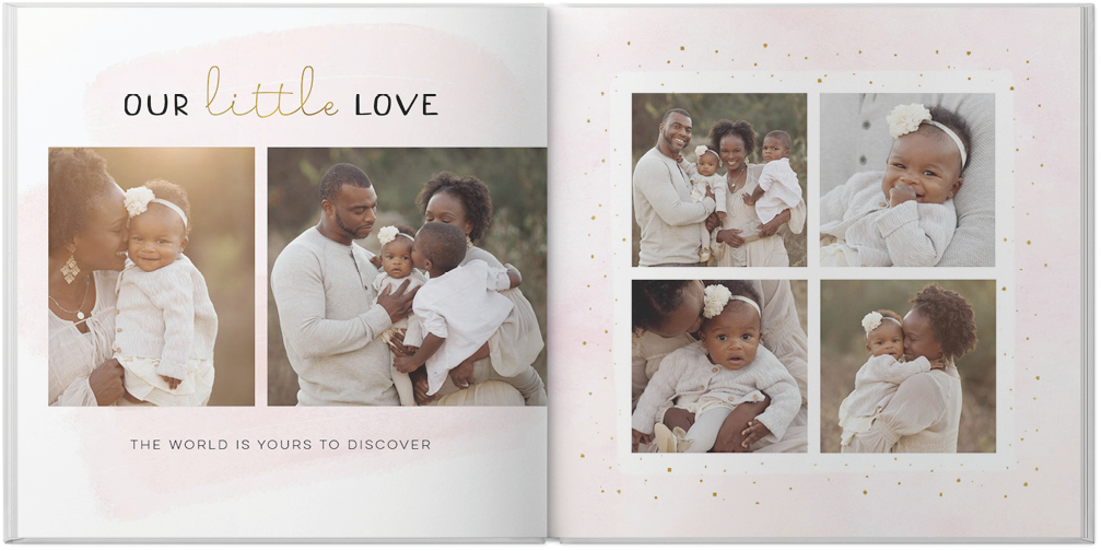 Watercolor Baby Girl 10x10 Photo Book Preview 5