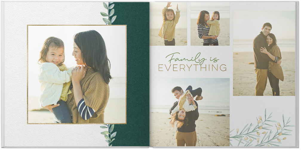 Watercolor Greenery by Sarah Hawkins Designs 10x10 Photo Book Preview 2