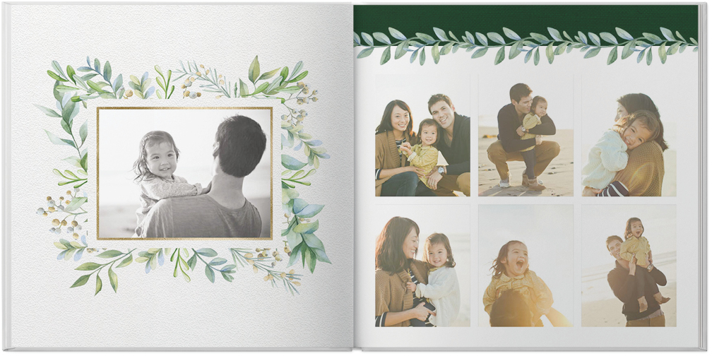 Watercolor Greenery by Sarah Hawkins Designs 10x10 Photo Book Preview 6