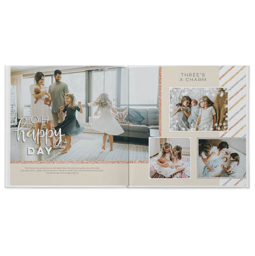 Sparkle and Shine Photo Book, 12x12, Professional Flush Mount Albums, Flush Mount Pages