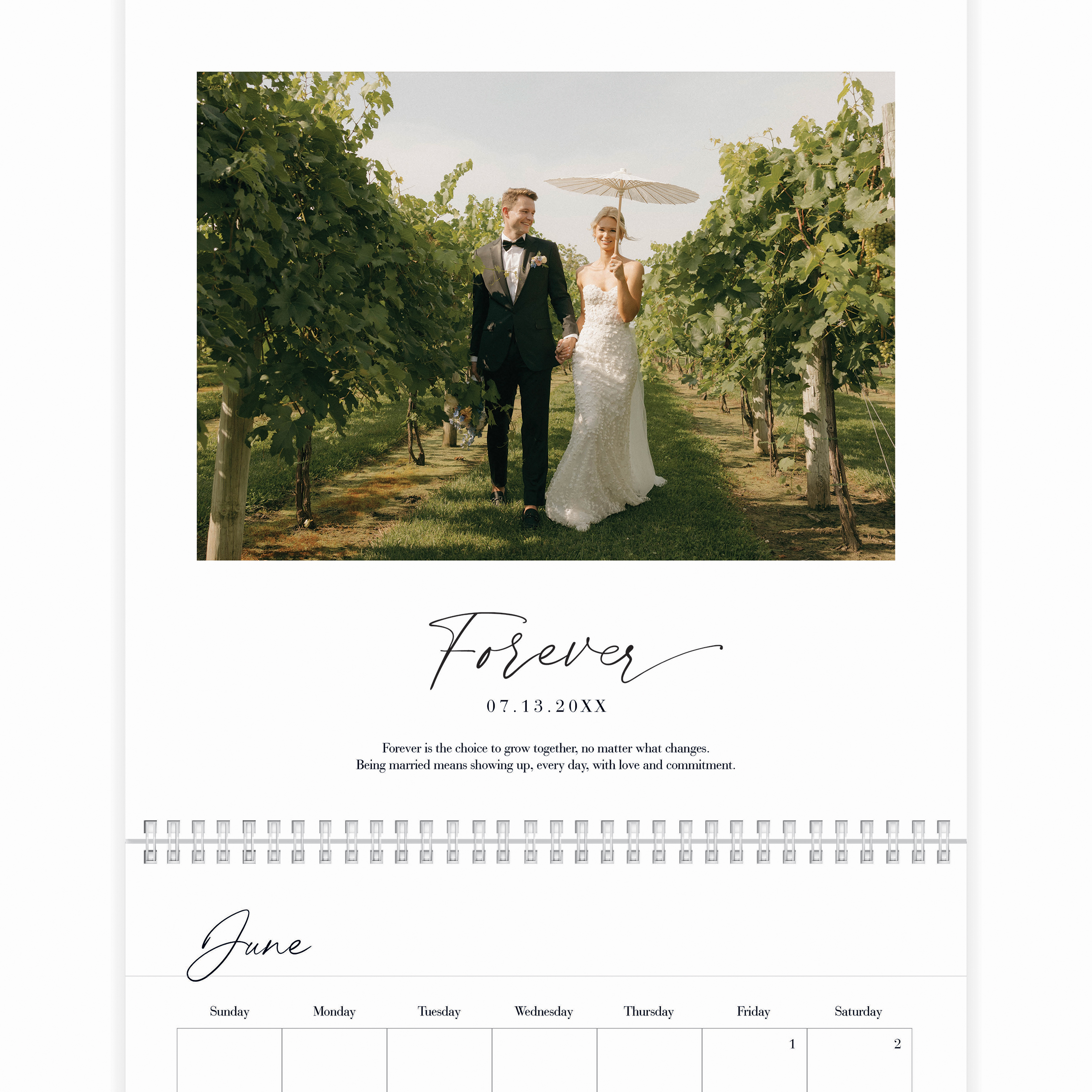 Timeless Love Story Calendar Wall Calendar, 12x12