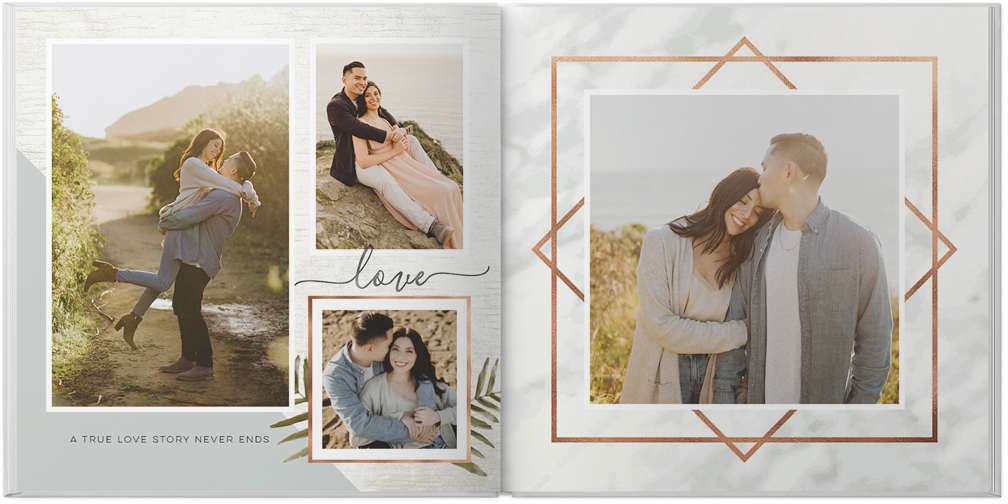 Our Love Story Photo Album 4x6 5x7 8x10 Love Photo Album 